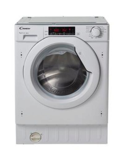 Candy Cbwm 916Twh 9Kg Load, 1600 Spin Integrated Washing Machine - White